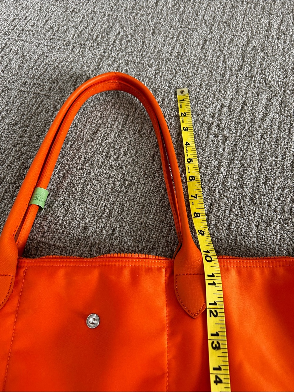 Longchamp Orange Women's Tote Bag - Classic Everyday Carry - Picture 15 of 16